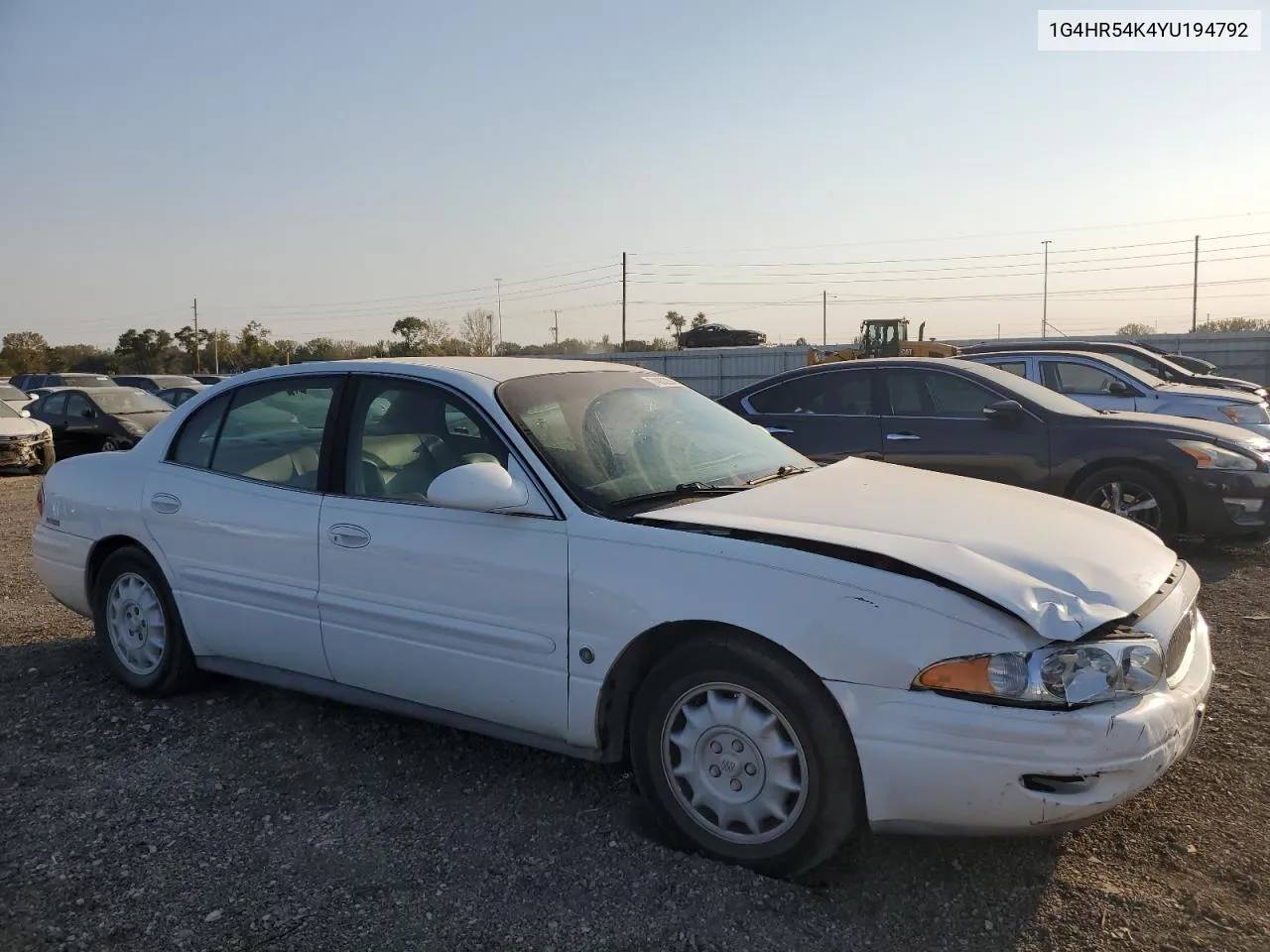 2000 Buick Lesabre Limited VIN: 1G4HR54K4YU194792 Lot: 74832204