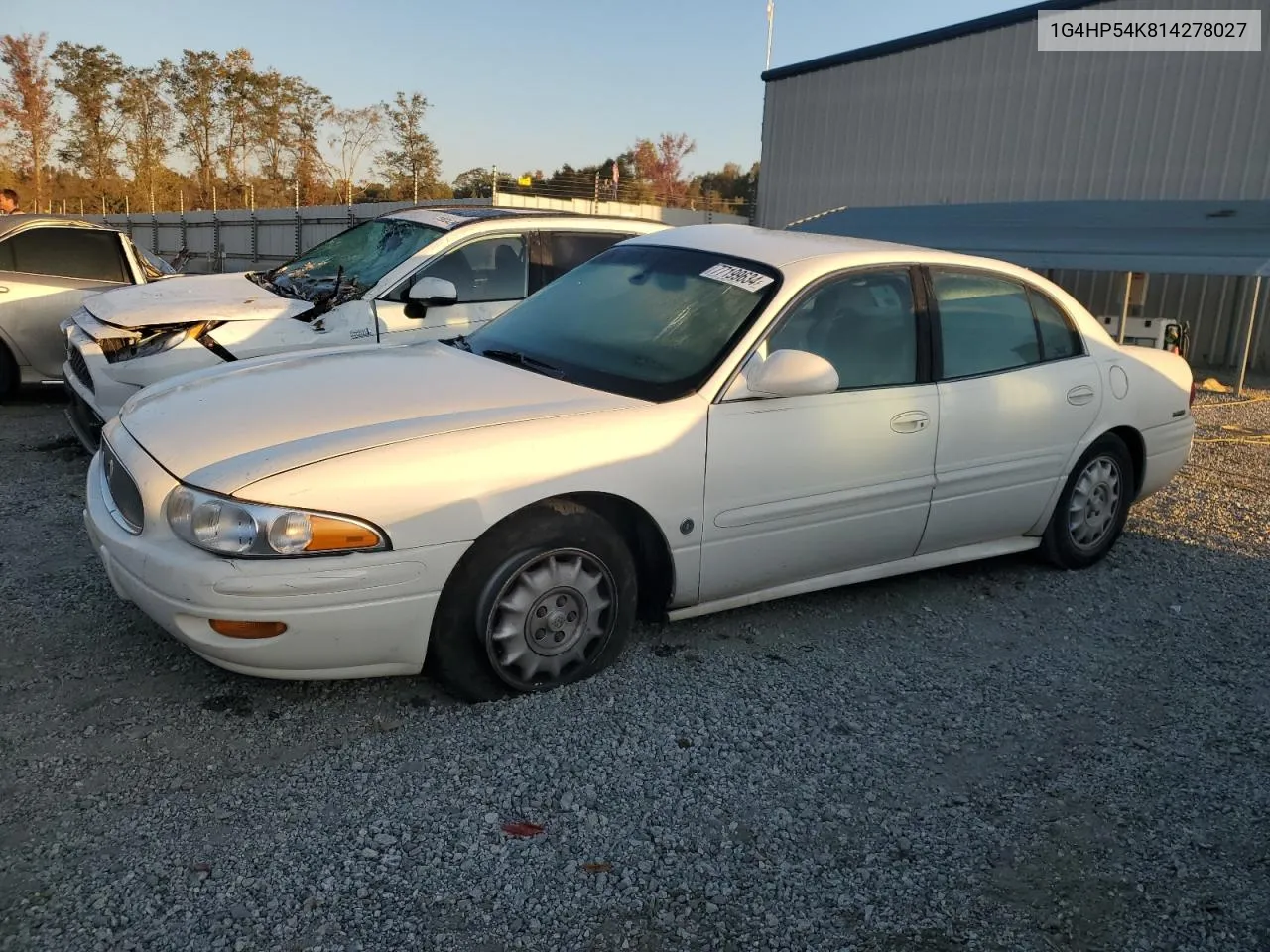 2001 Buick Lesabre Custom VIN: 1G4HP54K814278027 Lot: 77199634