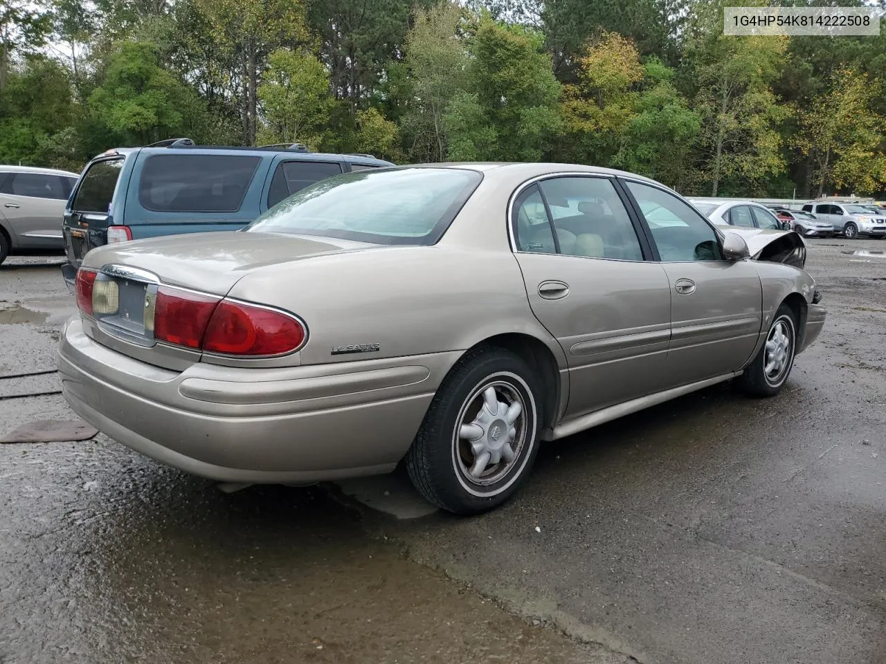 2001 Buick Lesabre Custom VIN: 1G4HP54K814222508 Lot: 79131974