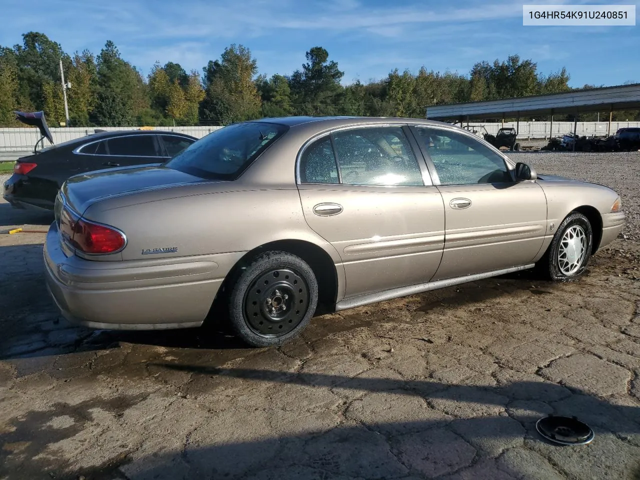 2001 Buick Lesabre Limited VIN: 1G4HR54K91U240851 Lot: 80275414