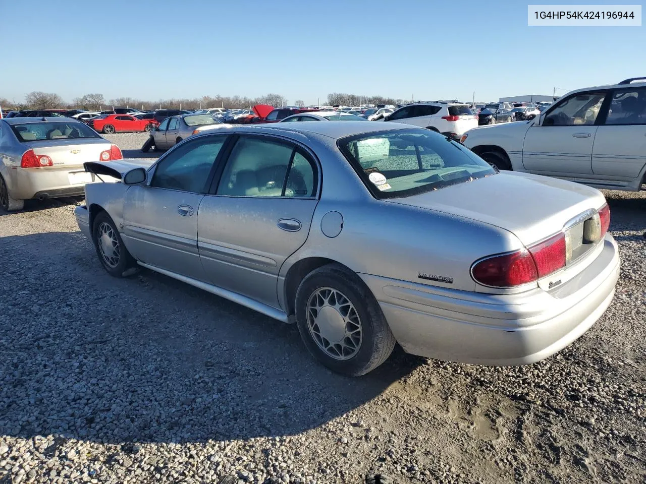 2002 Buick Lesabre Custom VIN: 1G4HP54K424196944 Lot: 69669544