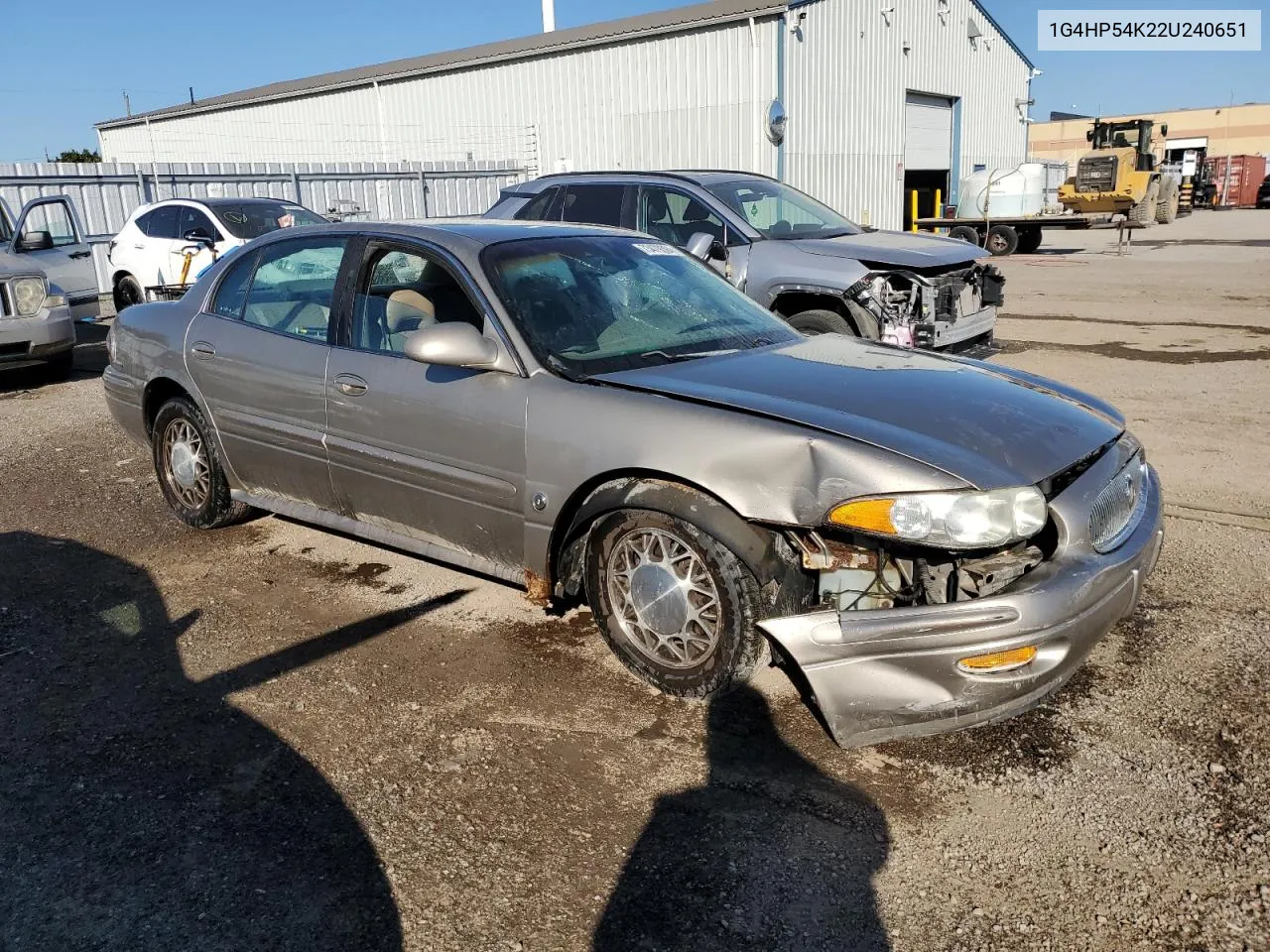 2002 Buick Lesabre Custom VIN: 1G4HP54K22U240651 Lot: 73479394