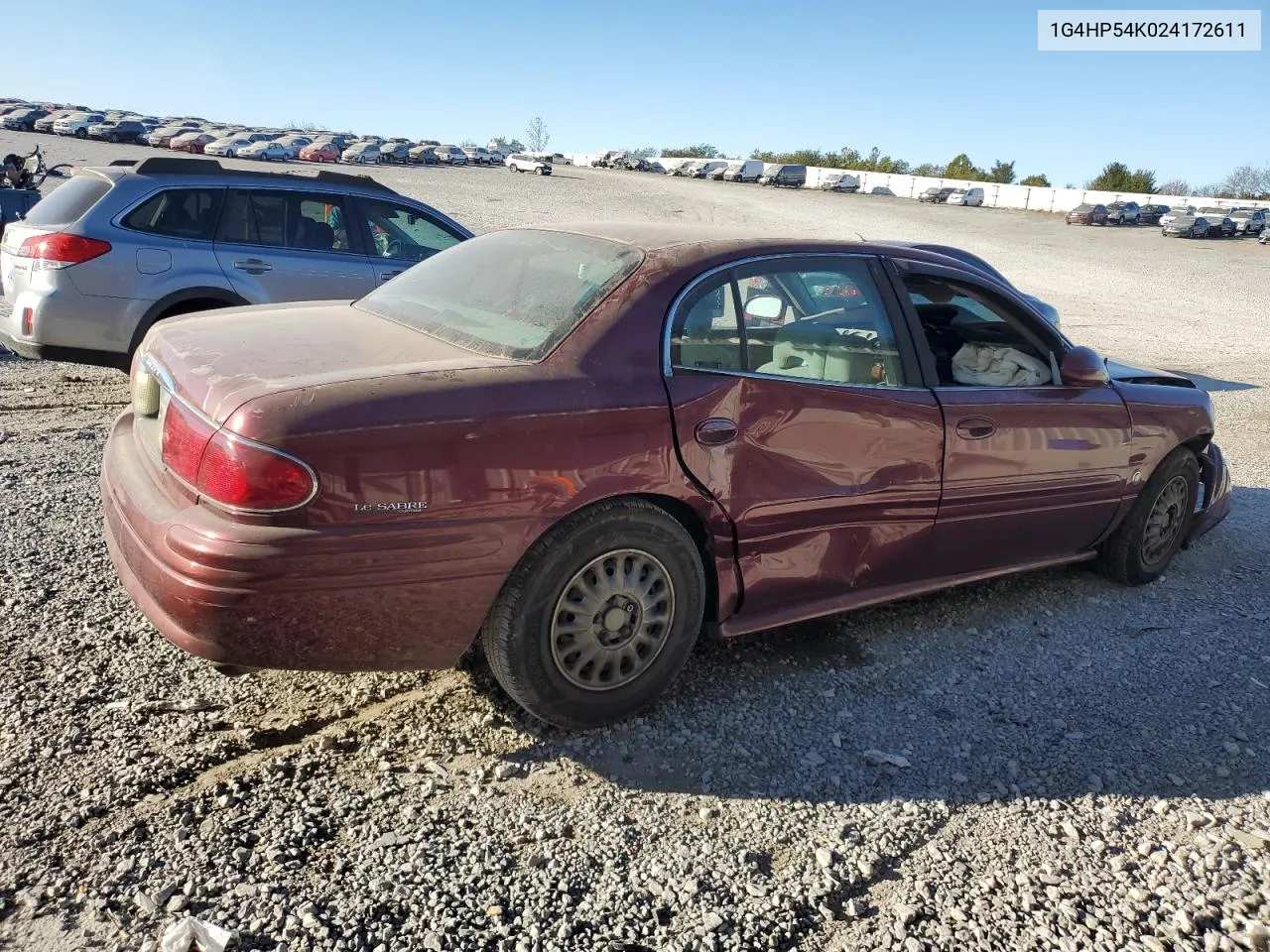 2002 Buick Lesabre Custom VIN: 1G4HP54K024172611 Lot: 75628014