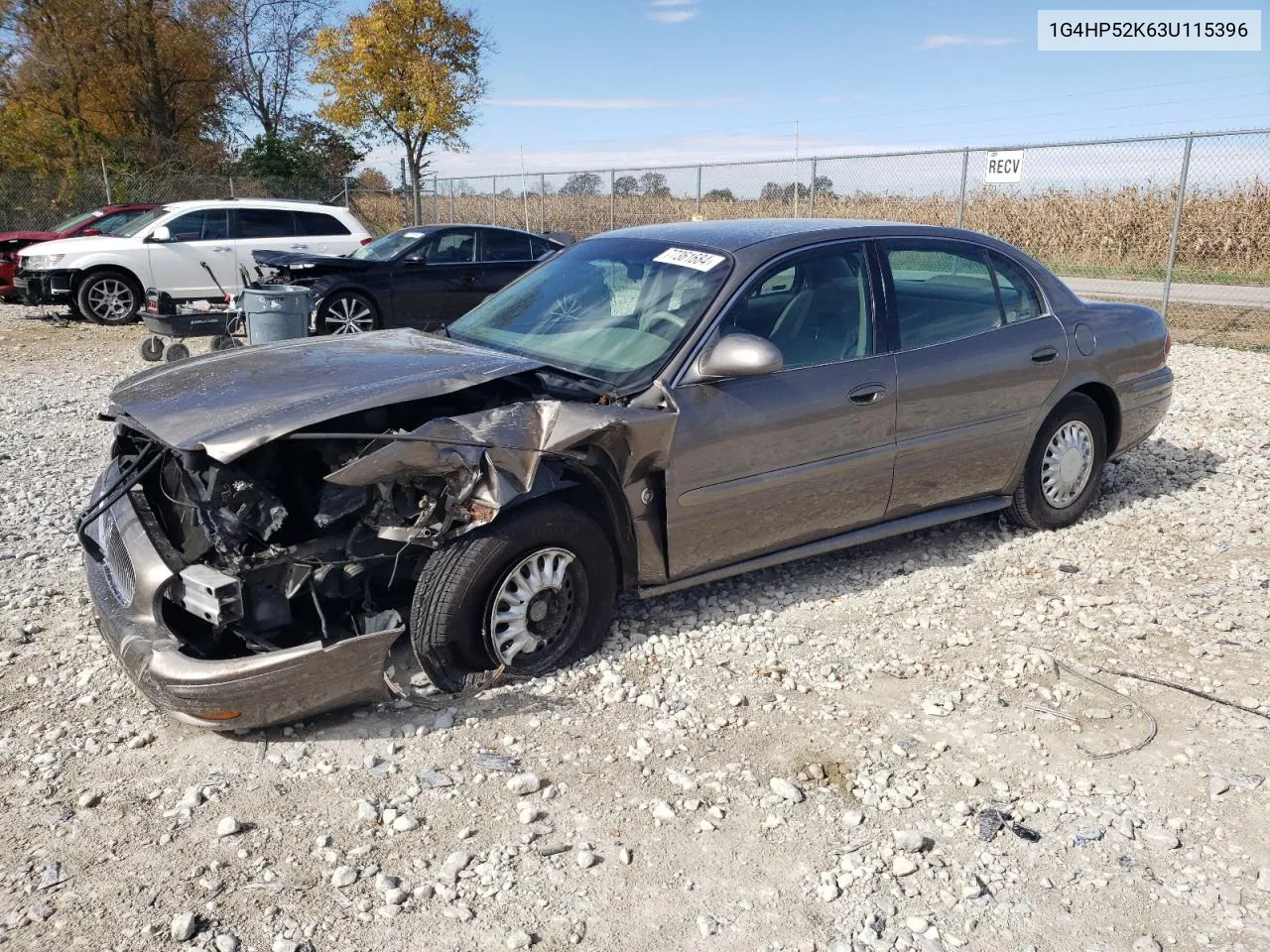 2003 Buick Lesabre Custom VIN: 1G4HP52K63U115396 Lot: 77361684