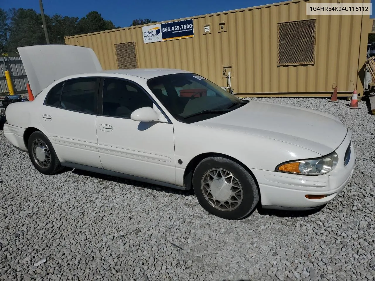 2004 Buick Lesabre Limited VIN: 1G4HR54K94U115112 Lot: 76806334