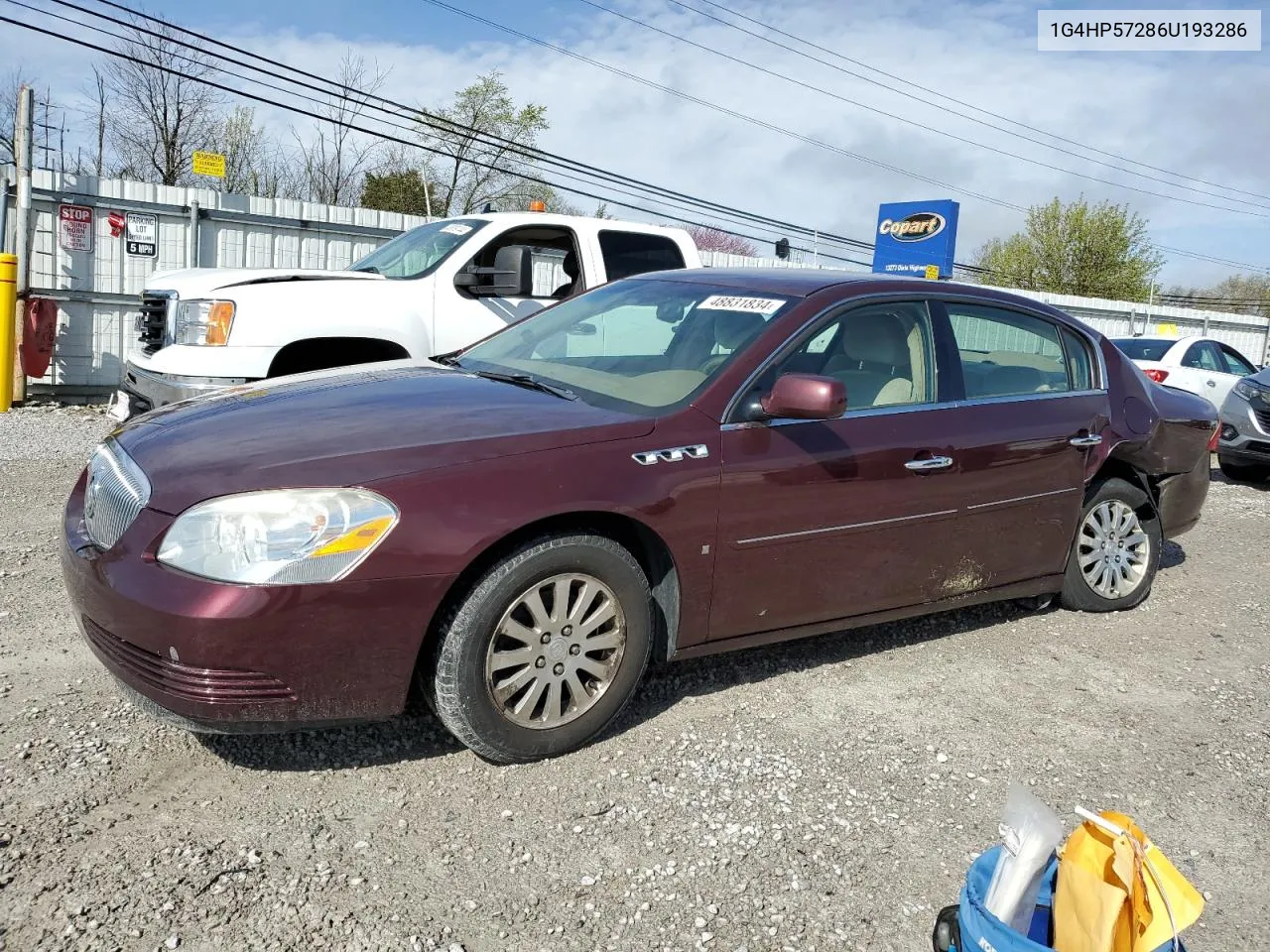 2006 Buick Lucerne Cx VIN: 1G4HP57286U193286 Lot: 48831834