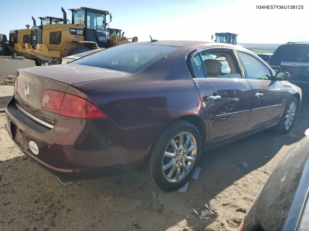 2006 Buick Lucerne Cxs VIN: 1G4HE57Y36U138125 Lot: 67383364