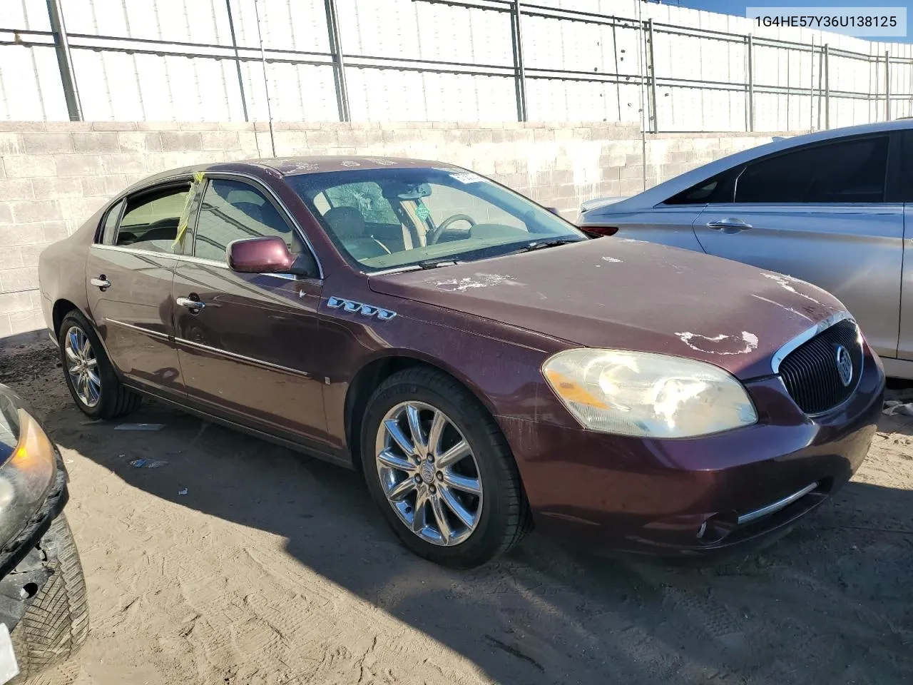 2006 Buick Lucerne Cxs VIN: 1G4HE57Y36U138125 Lot: 67383364