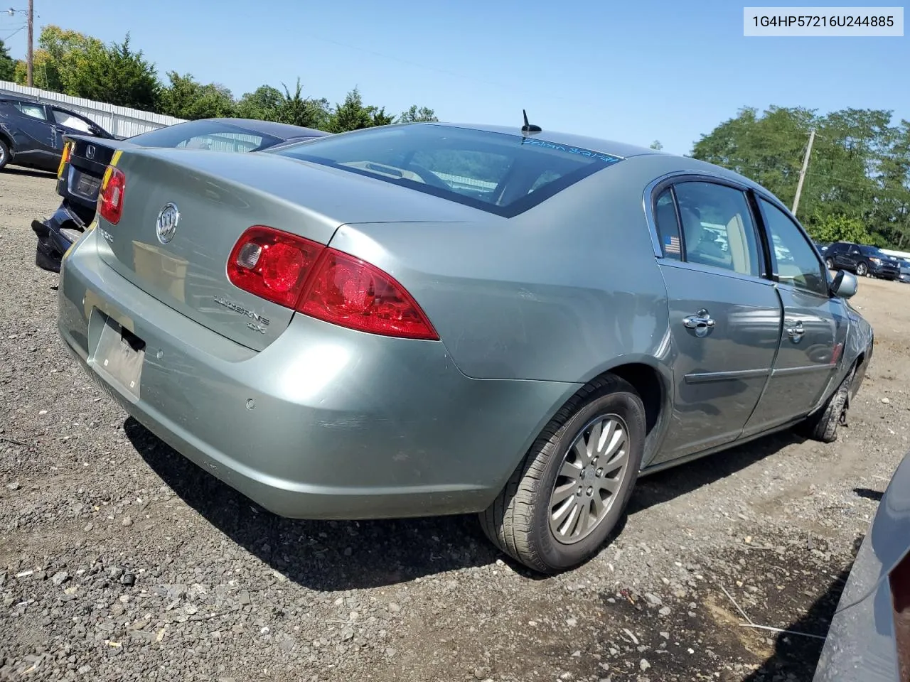 2006 Buick Lucerne Cx VIN: 1G4HP57216U244885 Lot: 68898294