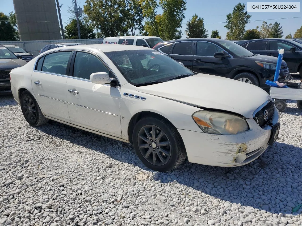 2006 Buick Lucerne Cxs VIN: 1G4HE57Y56U224004 Lot: 71972444