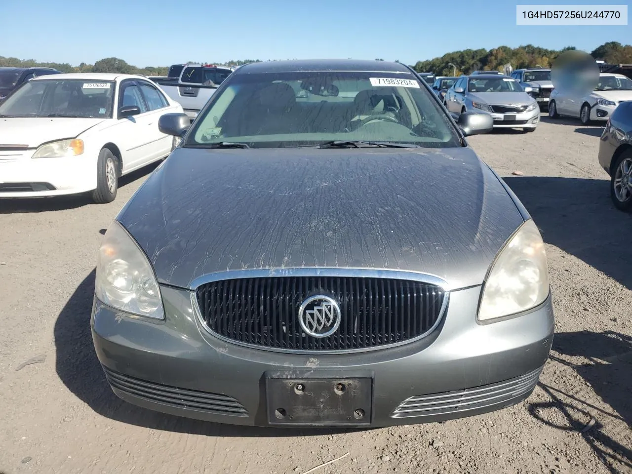 2006 Buick Lucerne Cxl VIN: 1G4HD57256U244770 Lot: 71983204