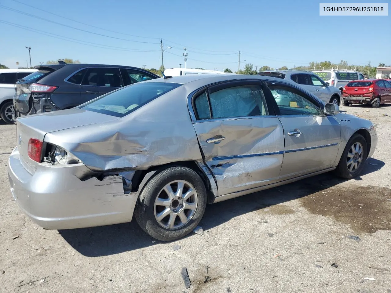 2006 Buick Lucerne Cxl VIN: 1G4HD57296U251818 Lot: 72257554