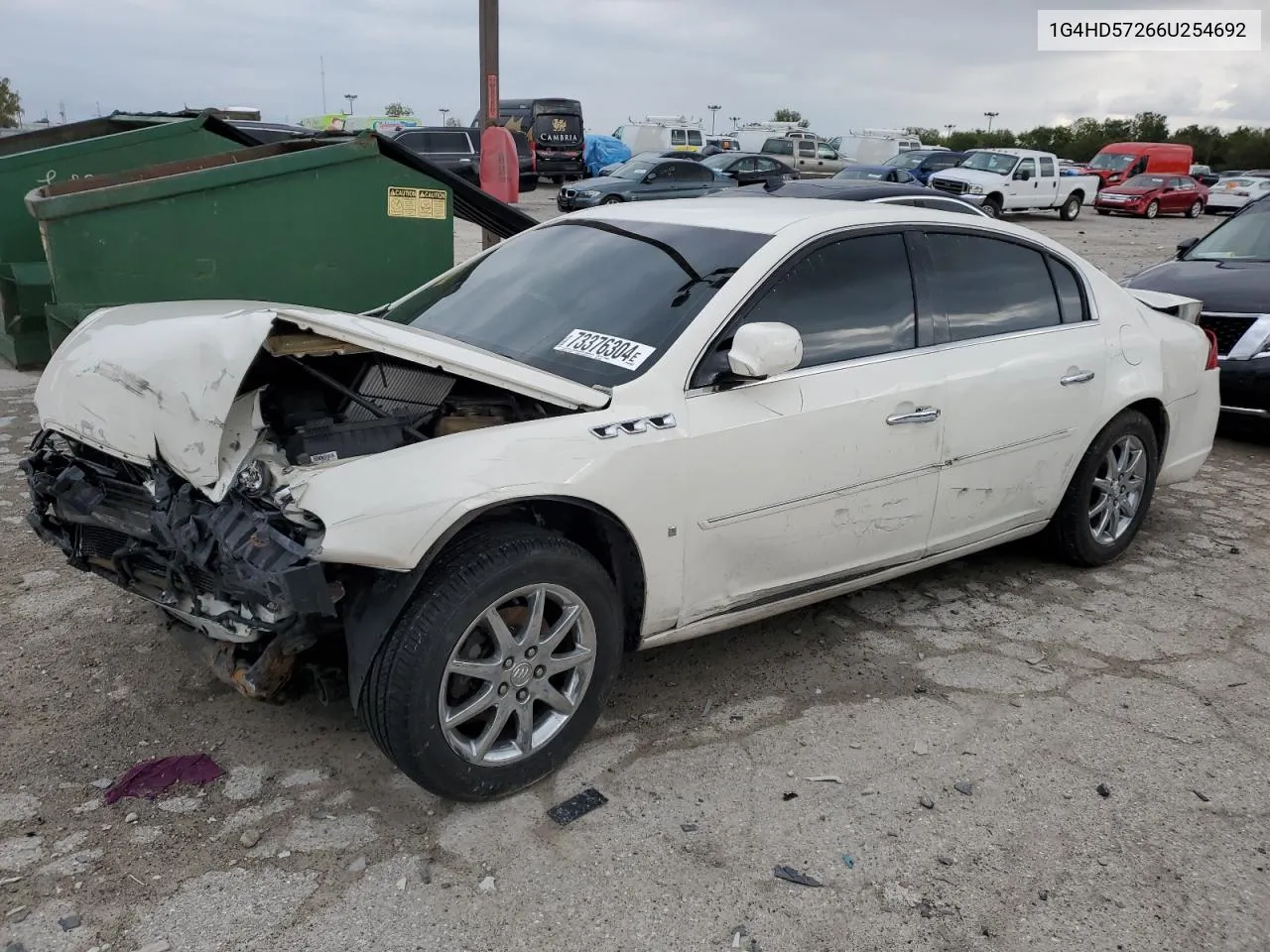 2006 Buick Lucerne Cxl VIN: 1G4HD57266U254692 Lot: 73376304