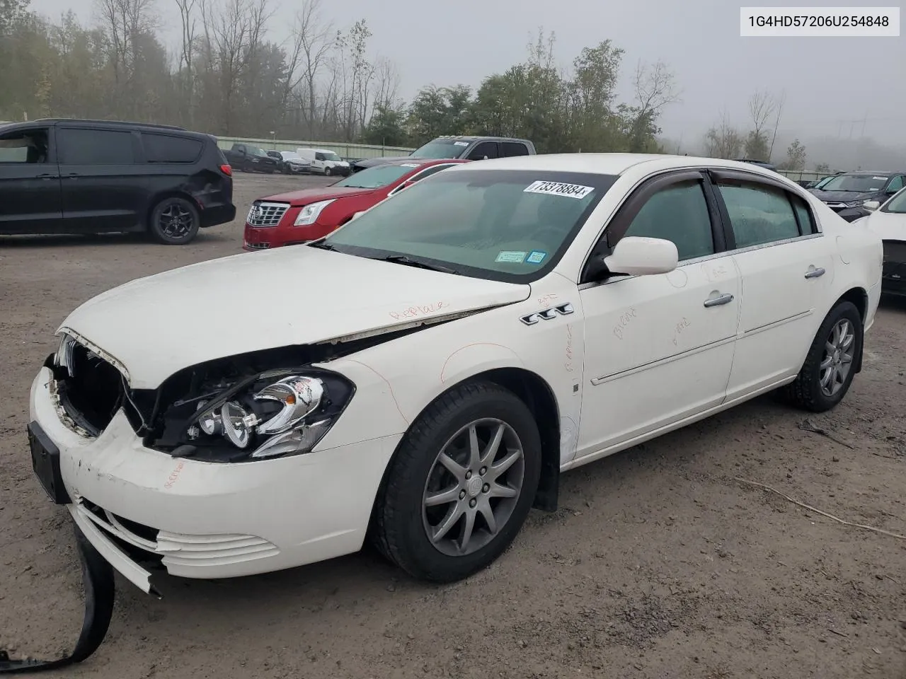 2006 Buick Lucerne Cxl VIN: 1G4HD57206U254848 Lot: 73378884