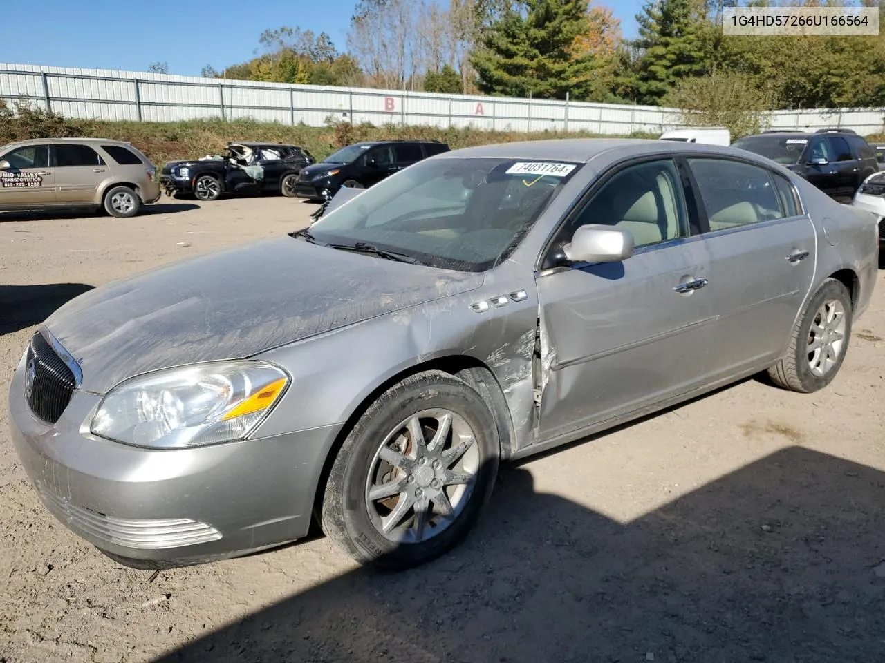 2006 Buick Lucerne Cxl VIN: 1G4HD57266U166564 Lot: 74031764