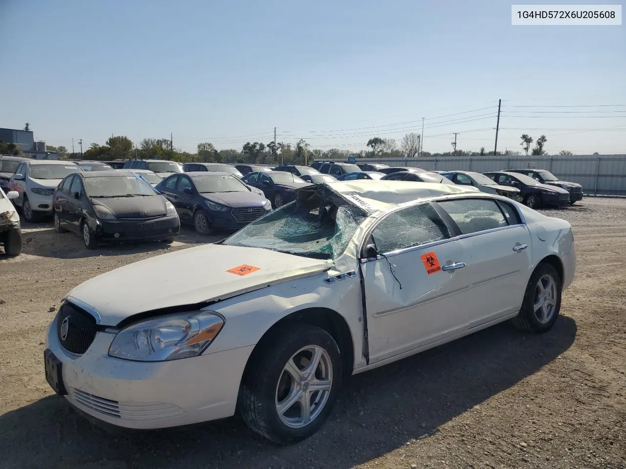 2006 Buick Lucerne Cxl VIN: 1G4HD572X6U205608 Lot: 75319644