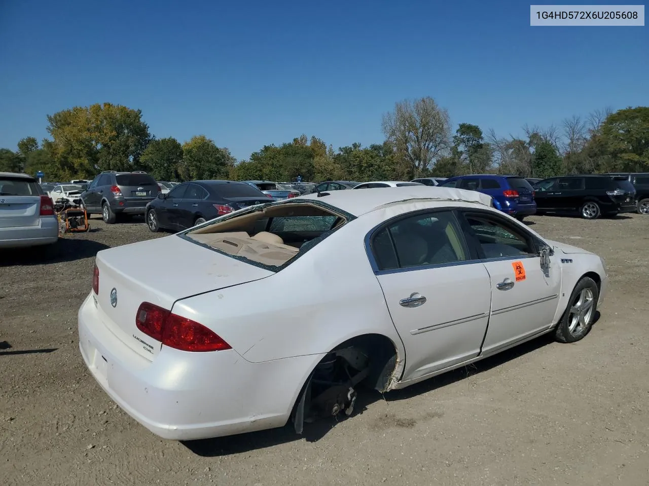 2006 Buick Lucerne Cxl VIN: 1G4HD572X6U205608 Lot: 75319644