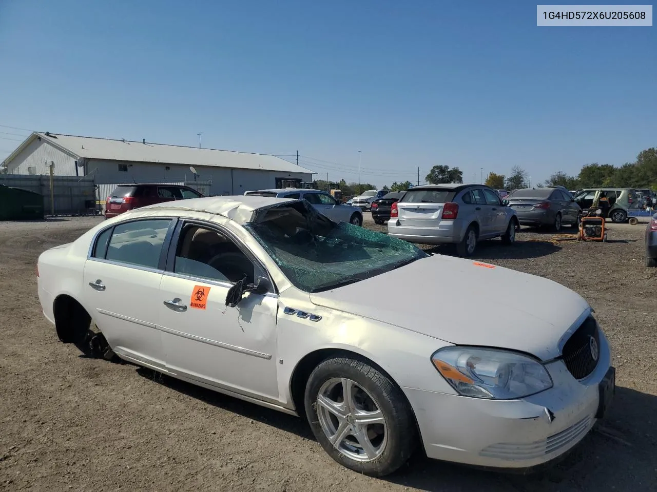 2006 Buick Lucerne Cxl VIN: 1G4HD572X6U205608 Lot: 75319644