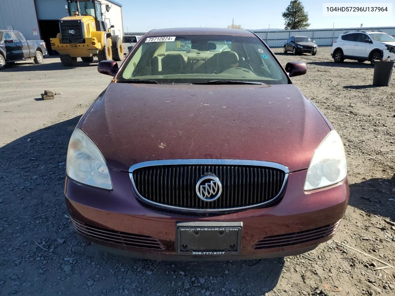 2006 Buick Lucerne Cxl VIN: 1G4HD57296U137964 Lot: 75712074