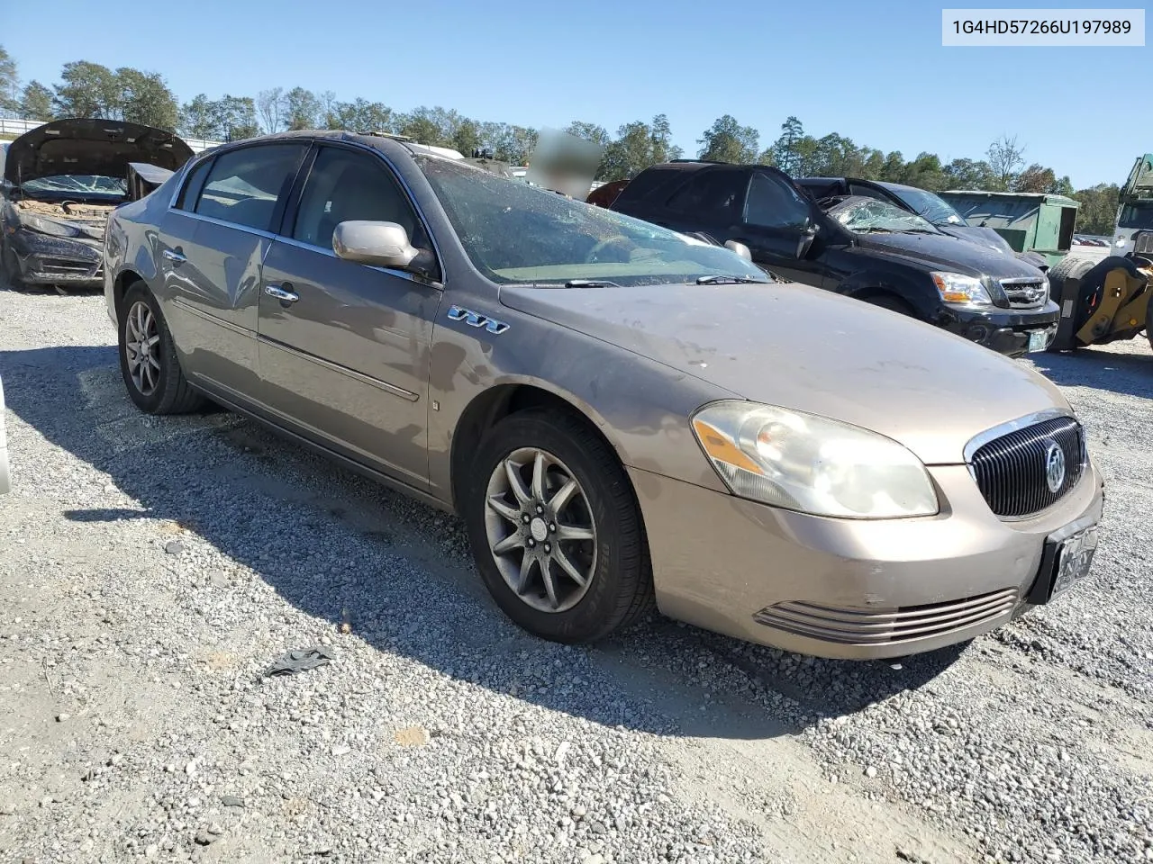 2006 Buick Lucerne Cxl VIN: 1G4HD57266U197989 Lot: 76163084