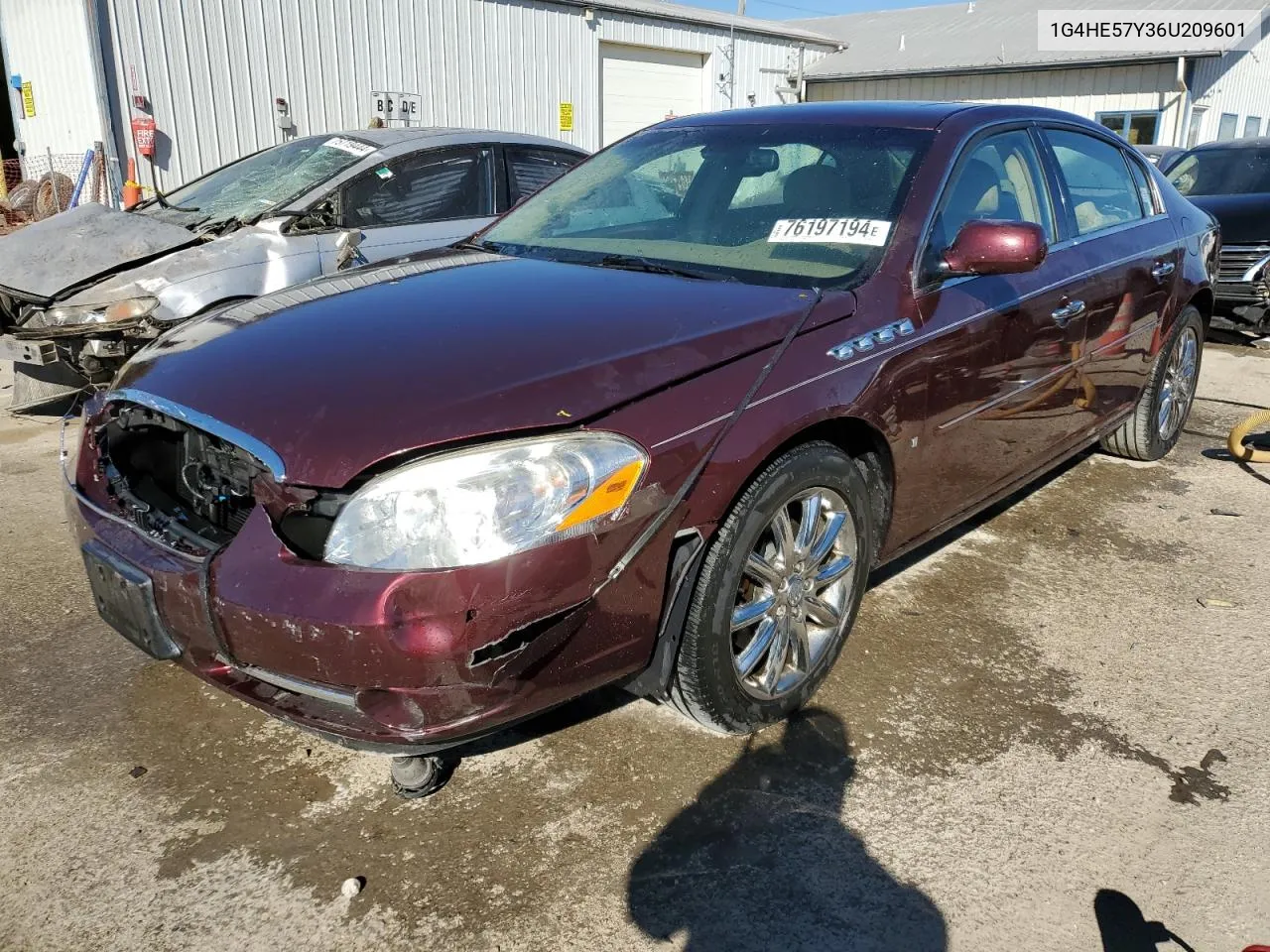 2006 Buick Lucerne Cxs VIN: 1G4HE57Y36U209601 Lot: 76197194