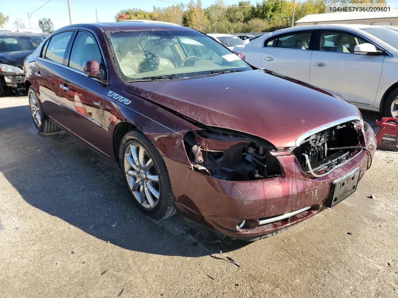 2006 Buick Lucerne Cxs VIN: 1G4HE57Y36U209601 Lot: 76197194