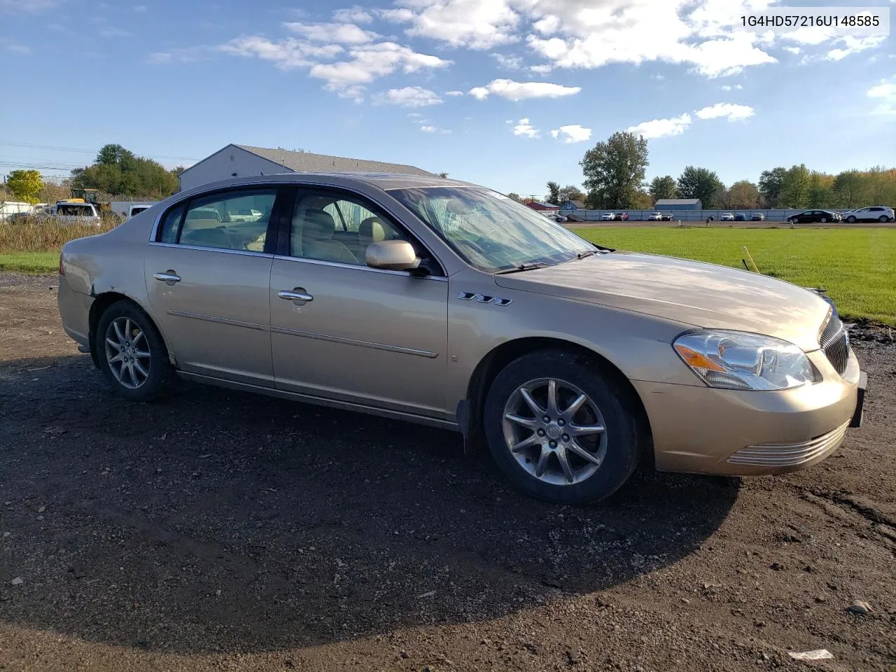 2006 Buick Lucerne Cxl VIN: 1G4HD57216U148585 Lot: 76554754