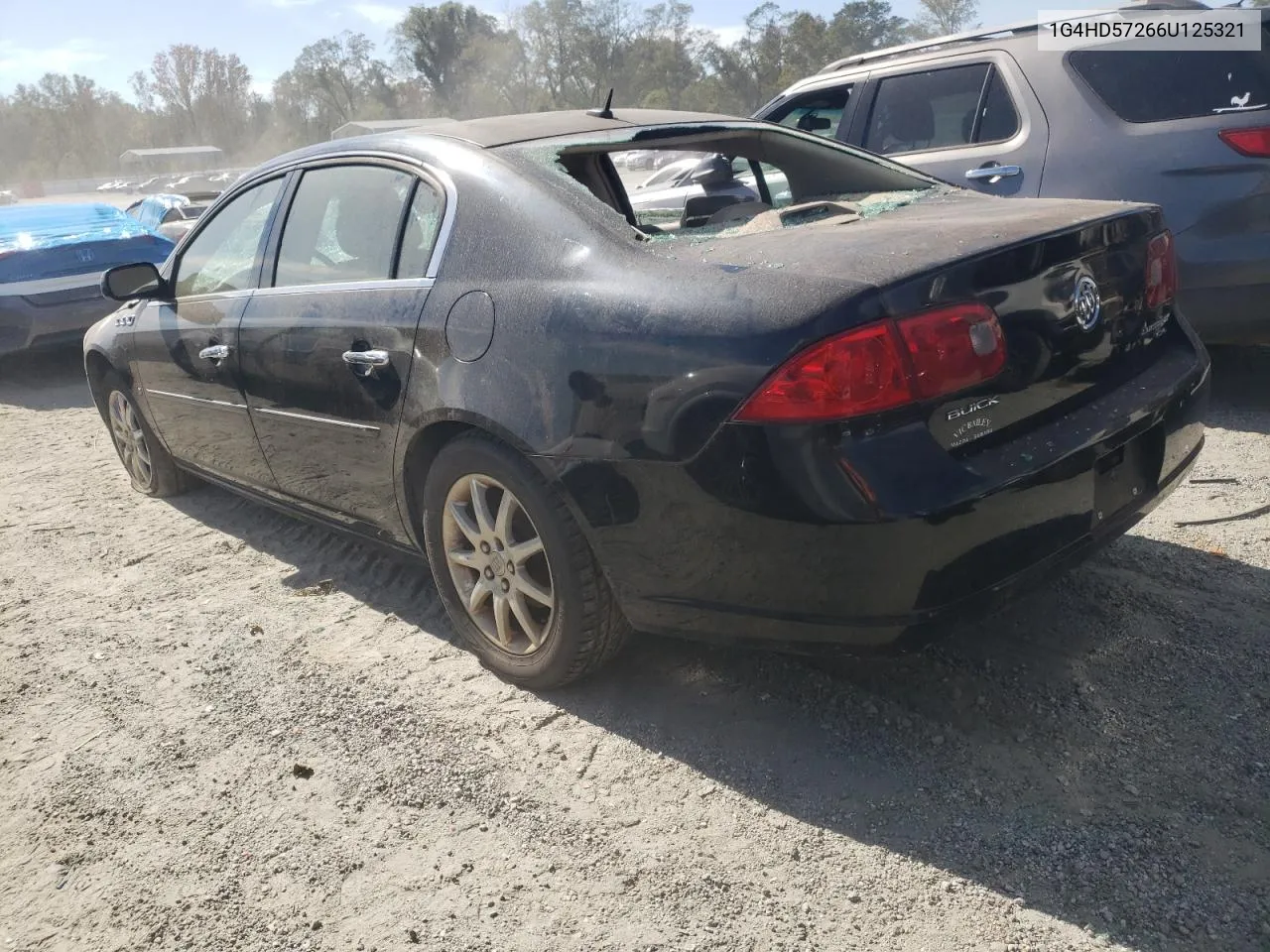 2006 Buick Lucerne Cxl VIN: 1G4HD57266U125321 Lot: 77086714