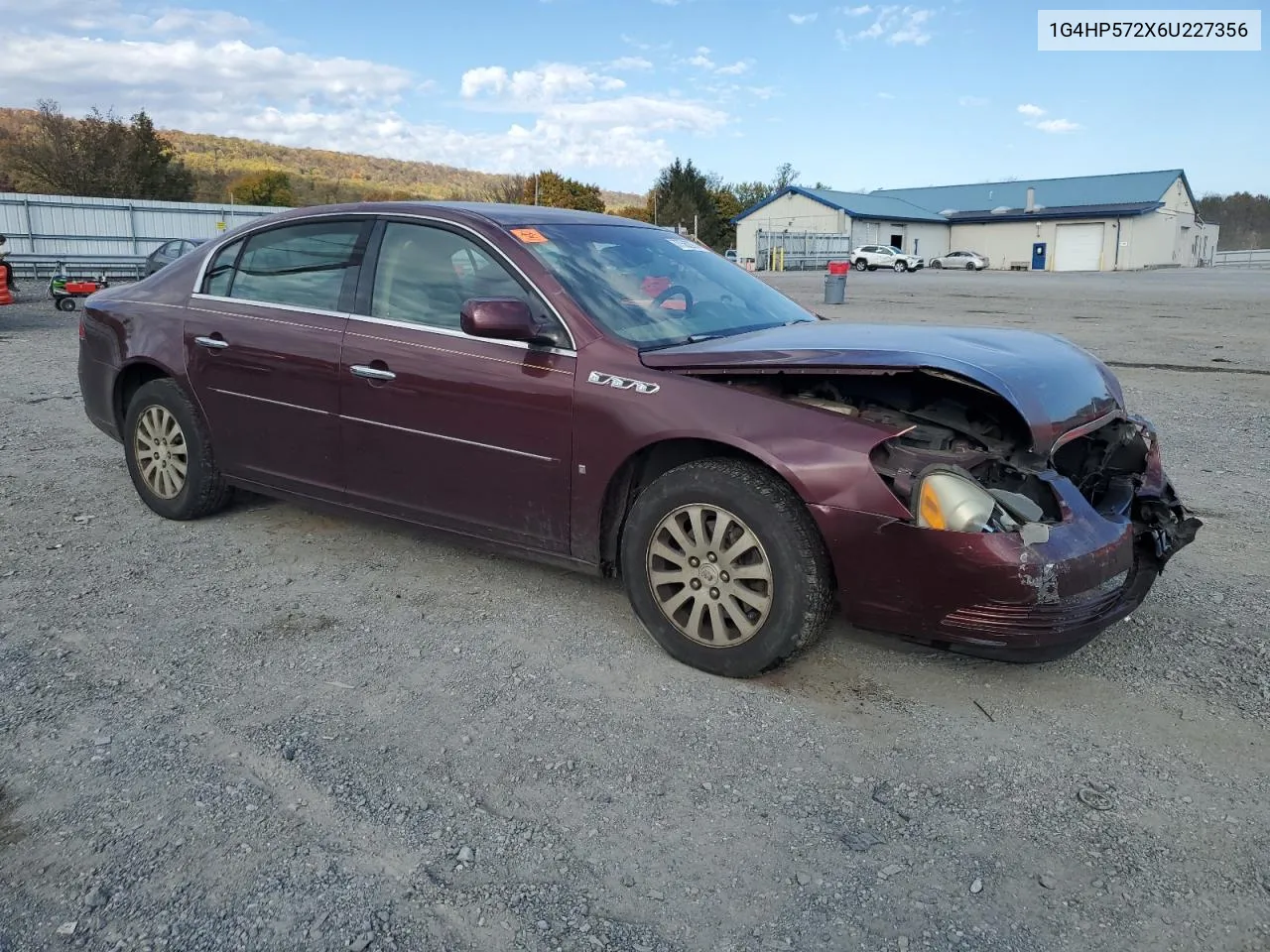 2006 Buick Lucerne Cx VIN: 1G4HP572X6U227356 Lot: 77562974