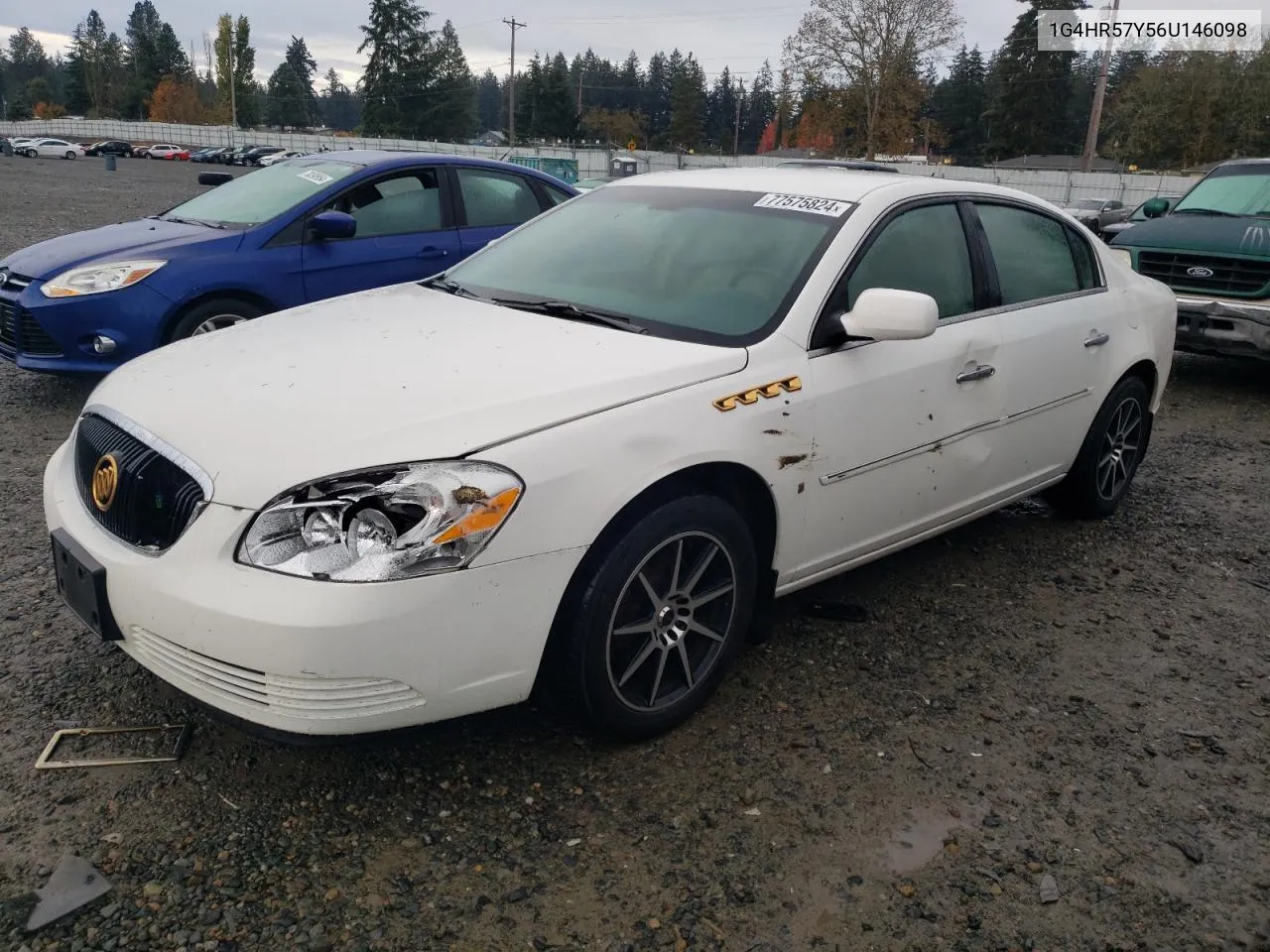 2006 Buick Lucerne Cxl VIN: 1G4HR57Y56U146098 Lot: 77575824