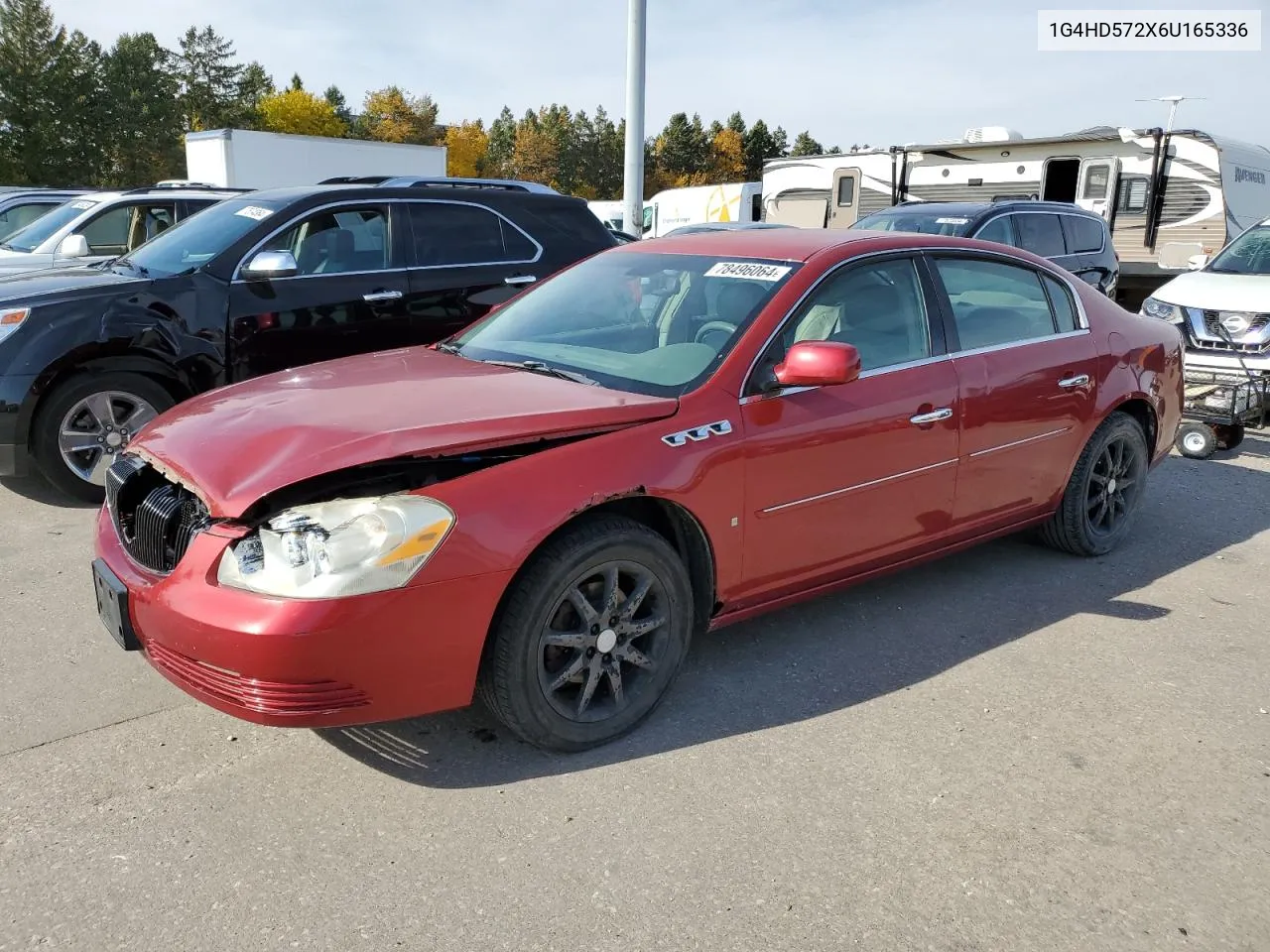 2006 Buick Lucerne Cxl VIN: 1G4HD572X6U165336 Lot: 78496064