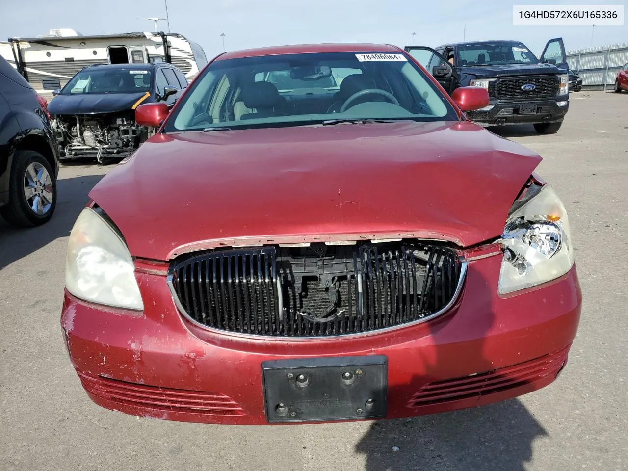 2006 Buick Lucerne Cxl VIN: 1G4HD572X6U165336 Lot: 78496064