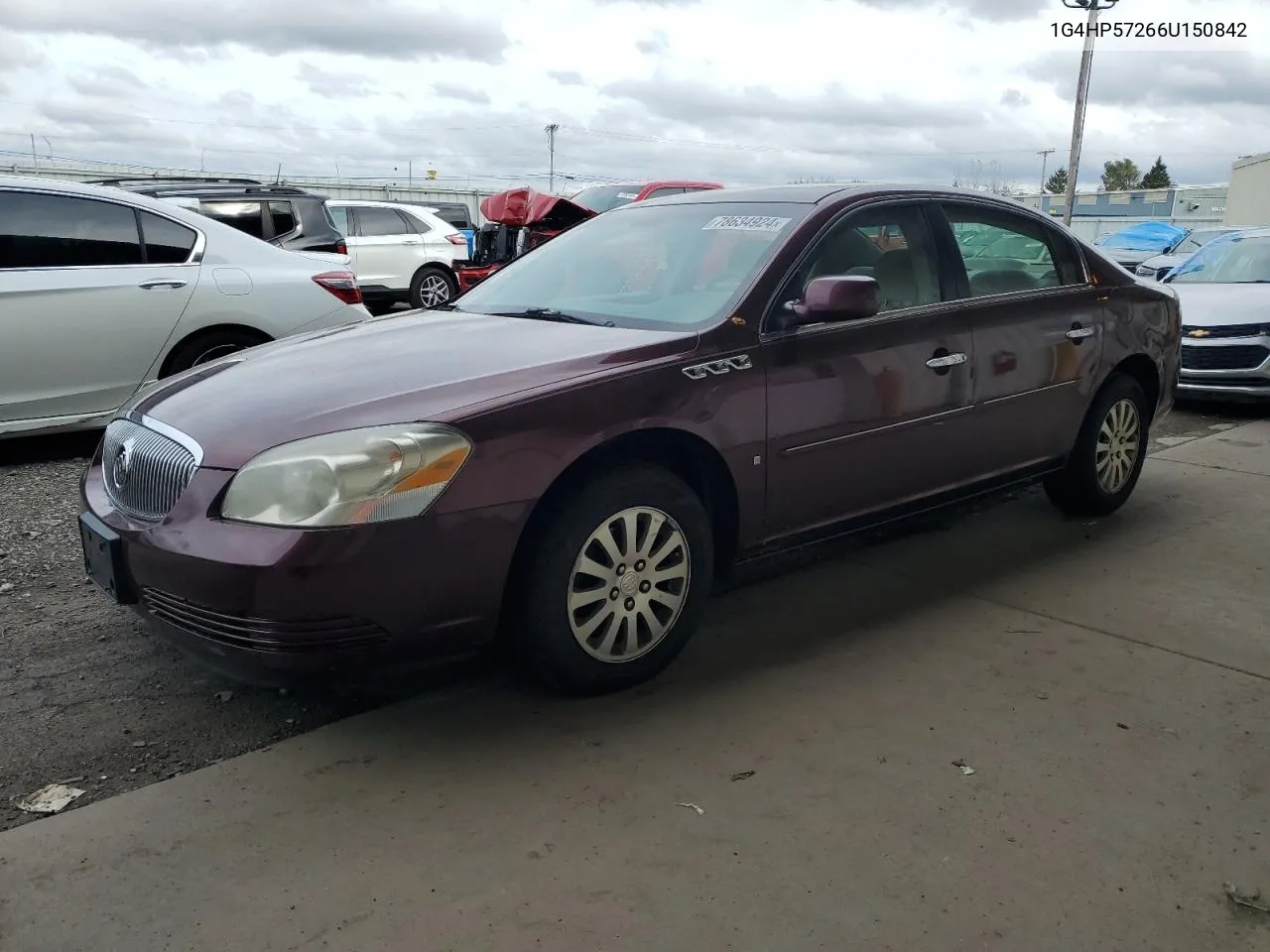 2006 Buick Lucerne Cx VIN: 1G4HP57266U150842 Lot: 78634924