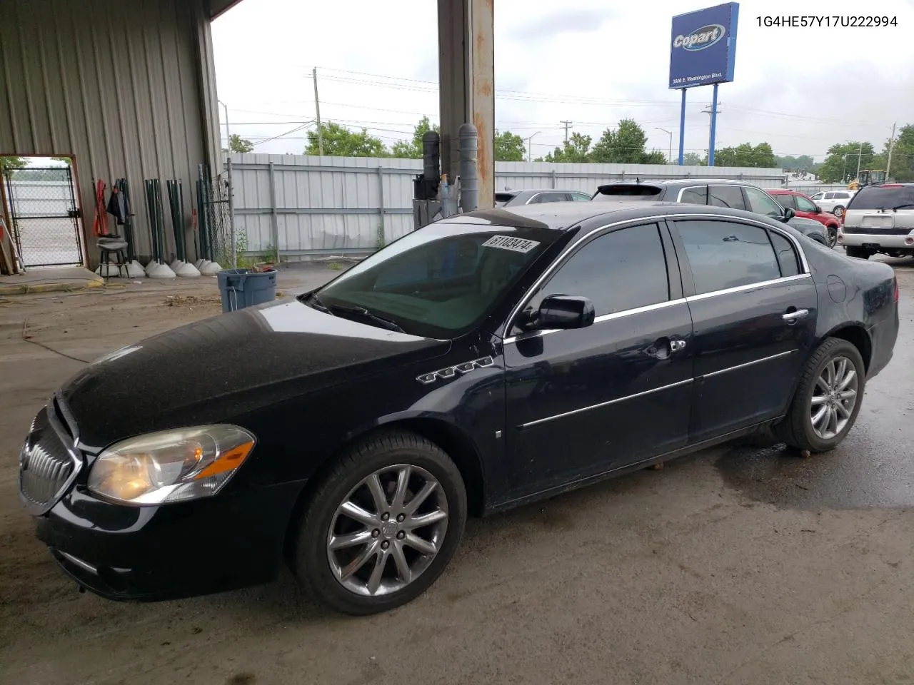 2007 Buick Lucerne Cxs VIN: 1G4HE57Y17U222994 Lot: 61103474