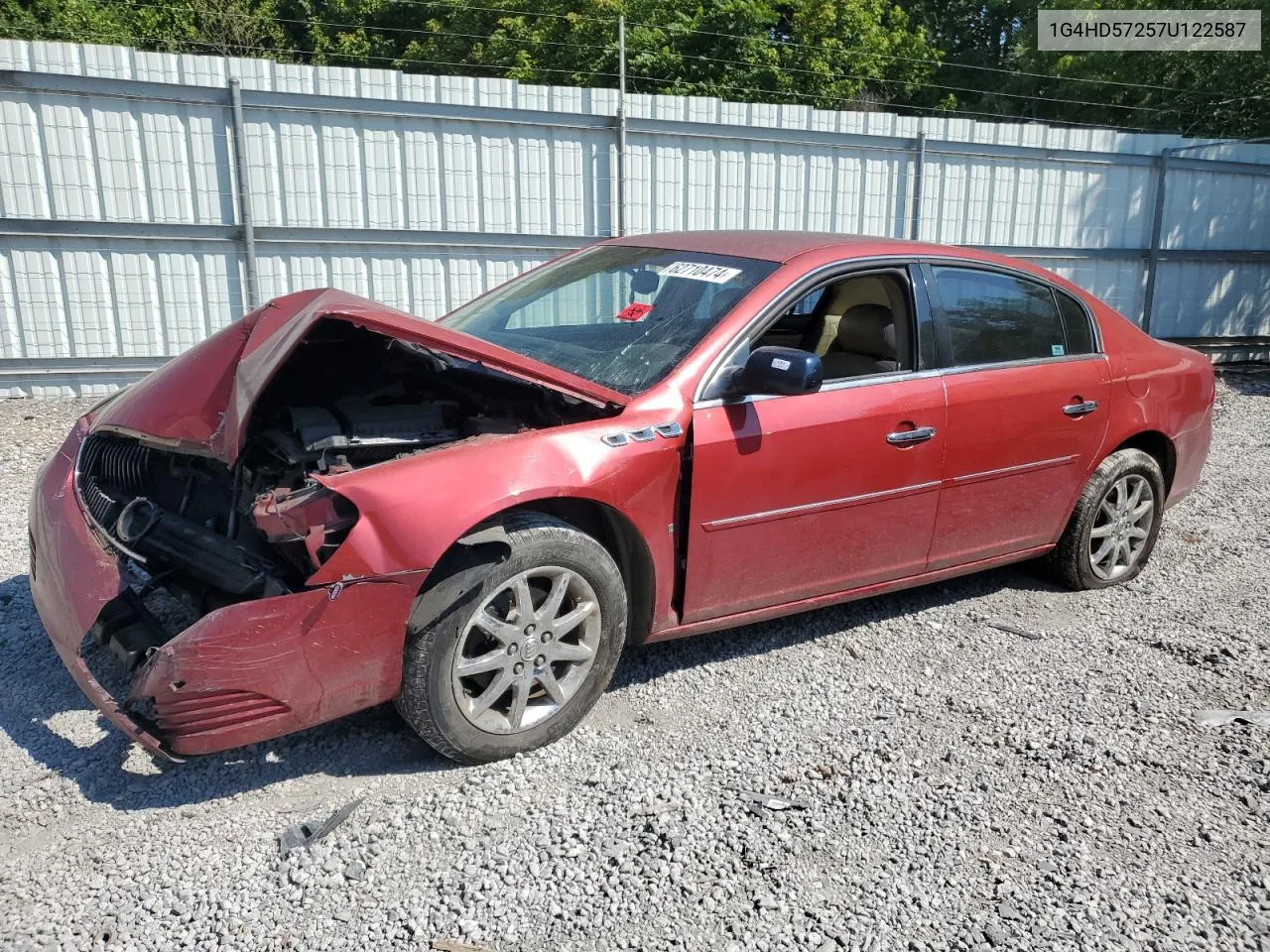 2007 Buick Lucerne Cxl VIN: 1G4HD57257U122587 Lot: 62710474