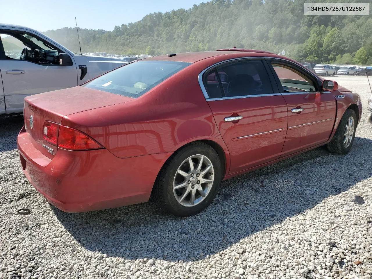 2007 Buick Lucerne Cxl VIN: 1G4HD57257U122587 Lot: 62710474