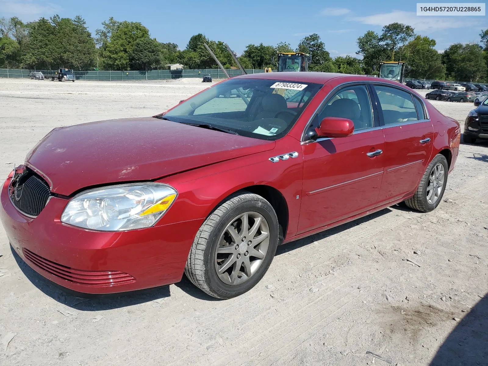 2007 Buick Lucerne Cxl VIN: 1G4HD57207U228865 Lot: 67983324