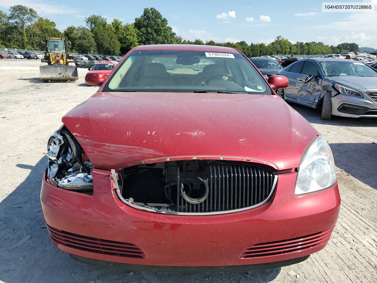 2007 Buick Lucerne Cxl VIN: 1G4HD57207U228865 Lot: 67983324