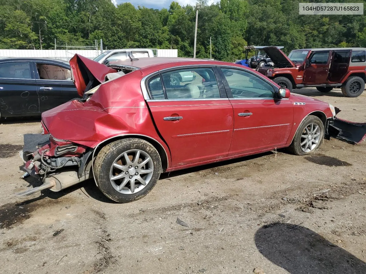 2007 Buick Lucerne Cxl VIN: 1G4HD57287U165823 Lot: 69597014