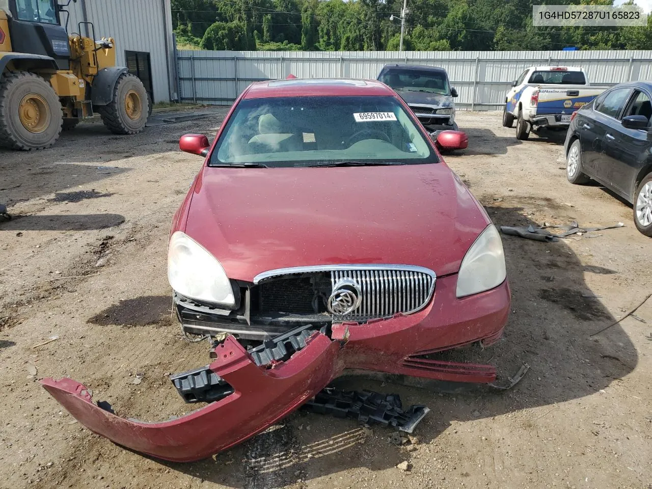 2007 Buick Lucerne Cxl VIN: 1G4HD57287U165823 Lot: 69597014