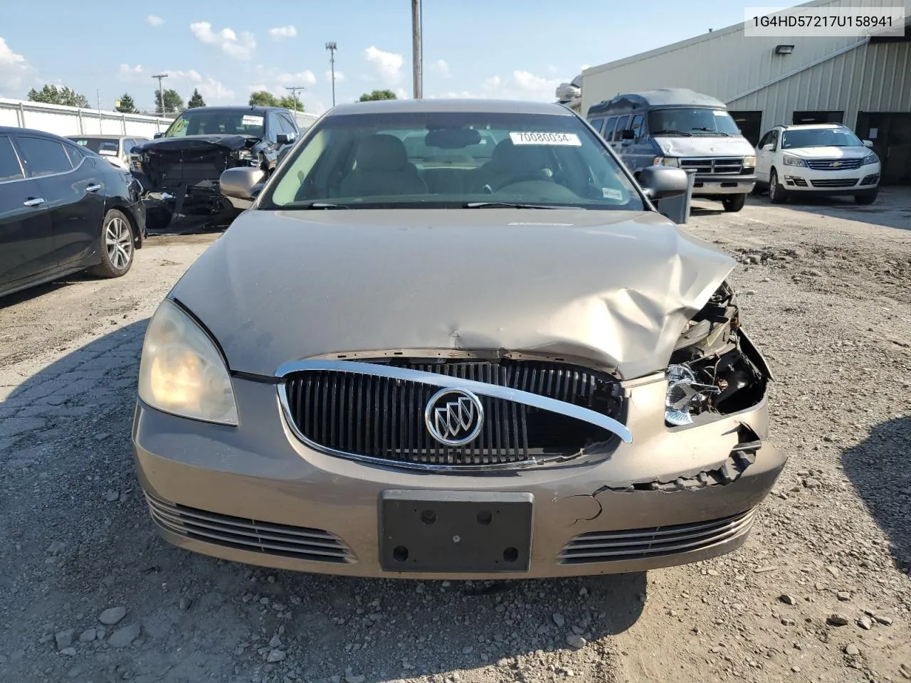 2007 Buick Lucerne Cxl VIN: 1G4HD57217U158941 Lot: 70080034