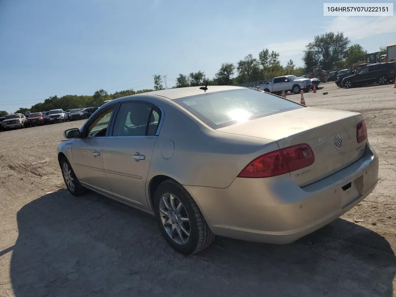 2007 Buick Lucerne Cxl VIN: 1G4HR57Y07U222151 Lot: 70391394