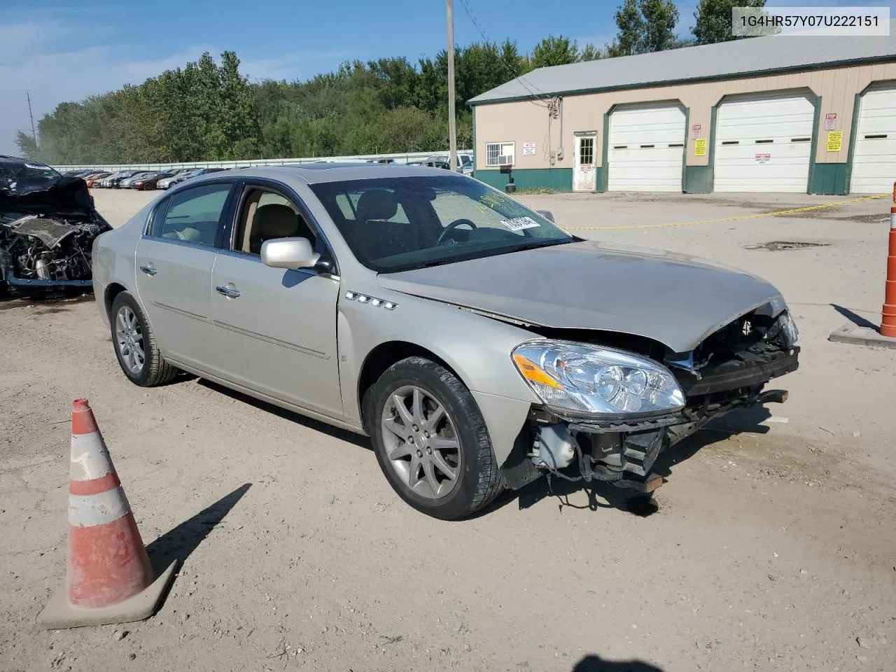 2007 Buick Lucerne Cxl VIN: 1G4HR57Y07U222151 Lot: 70391394