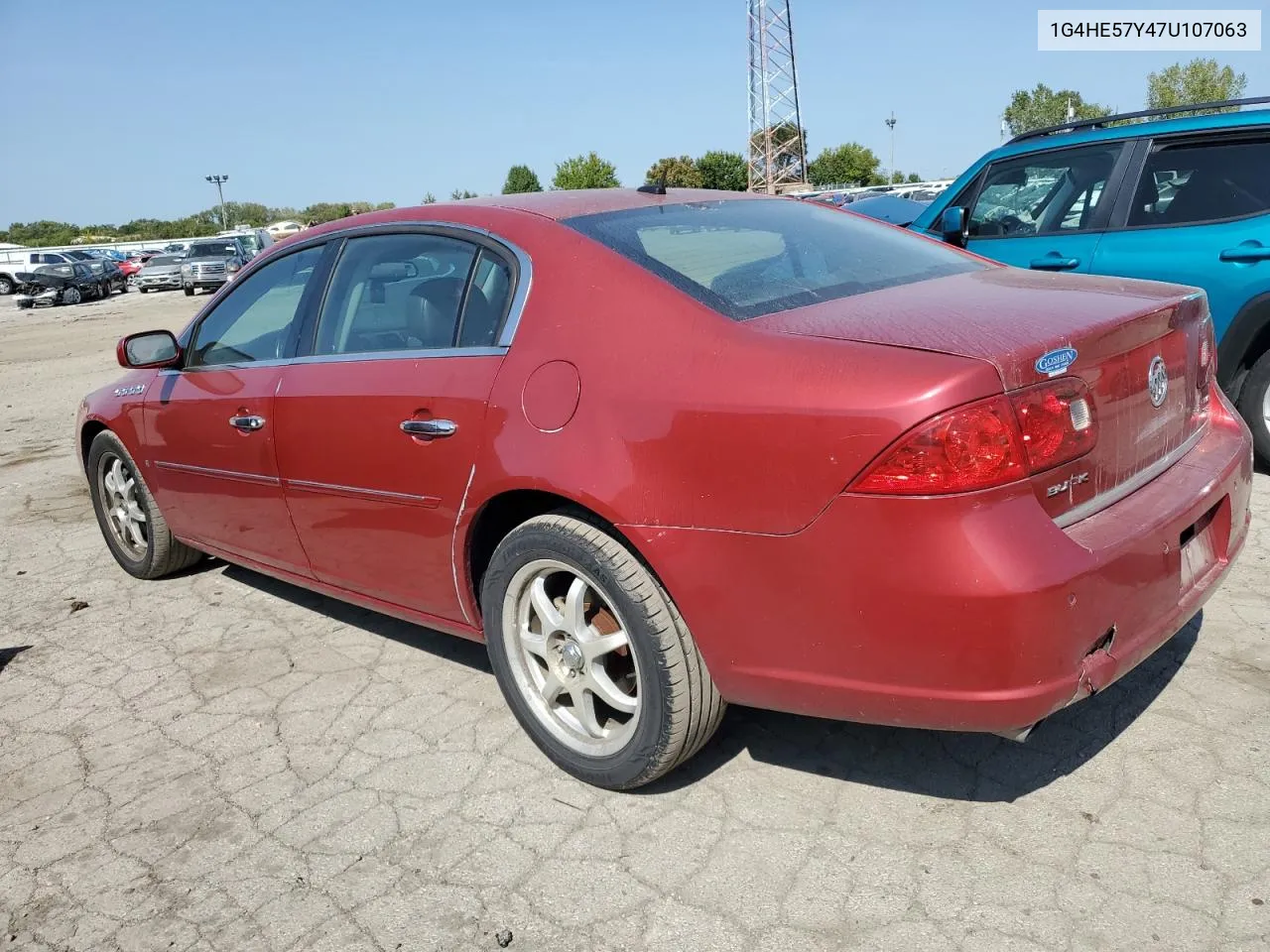 1G4HE57Y47U107063 2007 Buick Lucerne Cxs