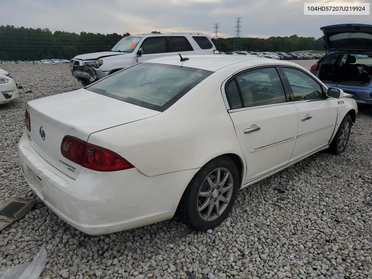 2007 Buick Lucerne Cxl VIN: 1G4HD57207U219924 Lot: 71169534