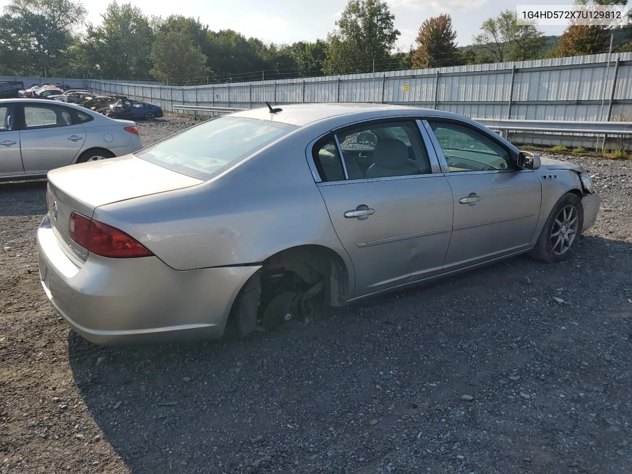 2007 Buick Lucerne Cxl VIN: 1G4HD572X7U129812 Lot: 71235684