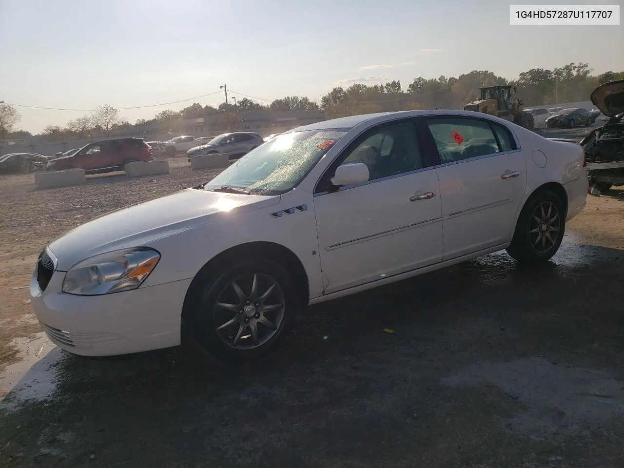 2007 Buick Lucerne Cxl VIN: 1G4HD57287U117707 Lot: 71623694