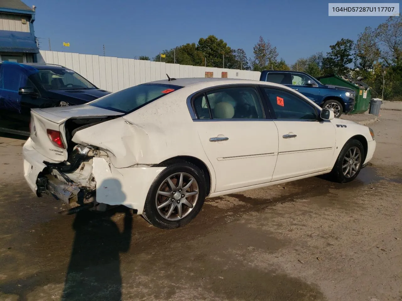 2007 Buick Lucerne Cxl VIN: 1G4HD57287U117707 Lot: 71623694