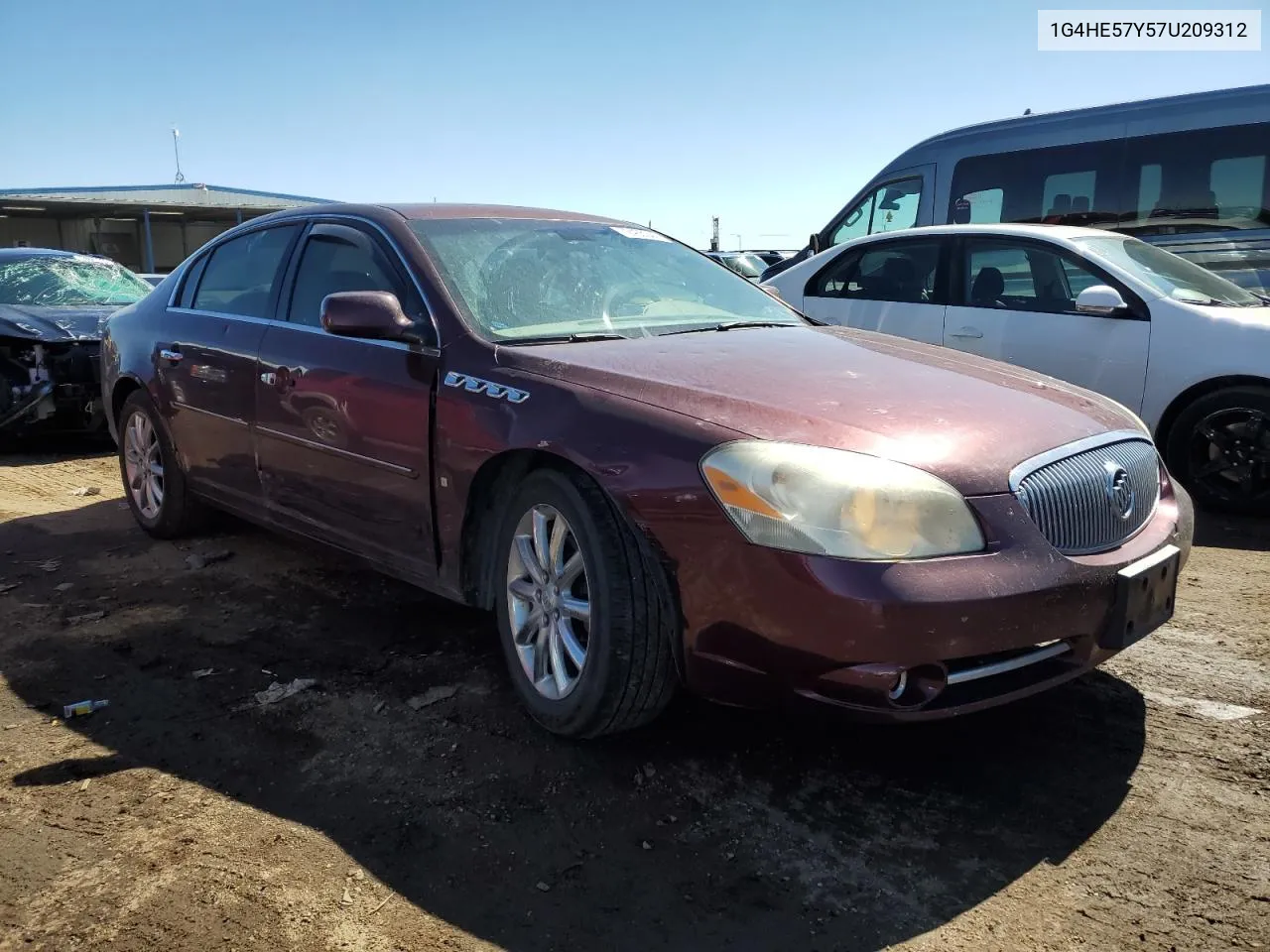 2007 Buick Lucerne Cxs VIN: 1G4HE57Y57U209312 Lot: 72465344