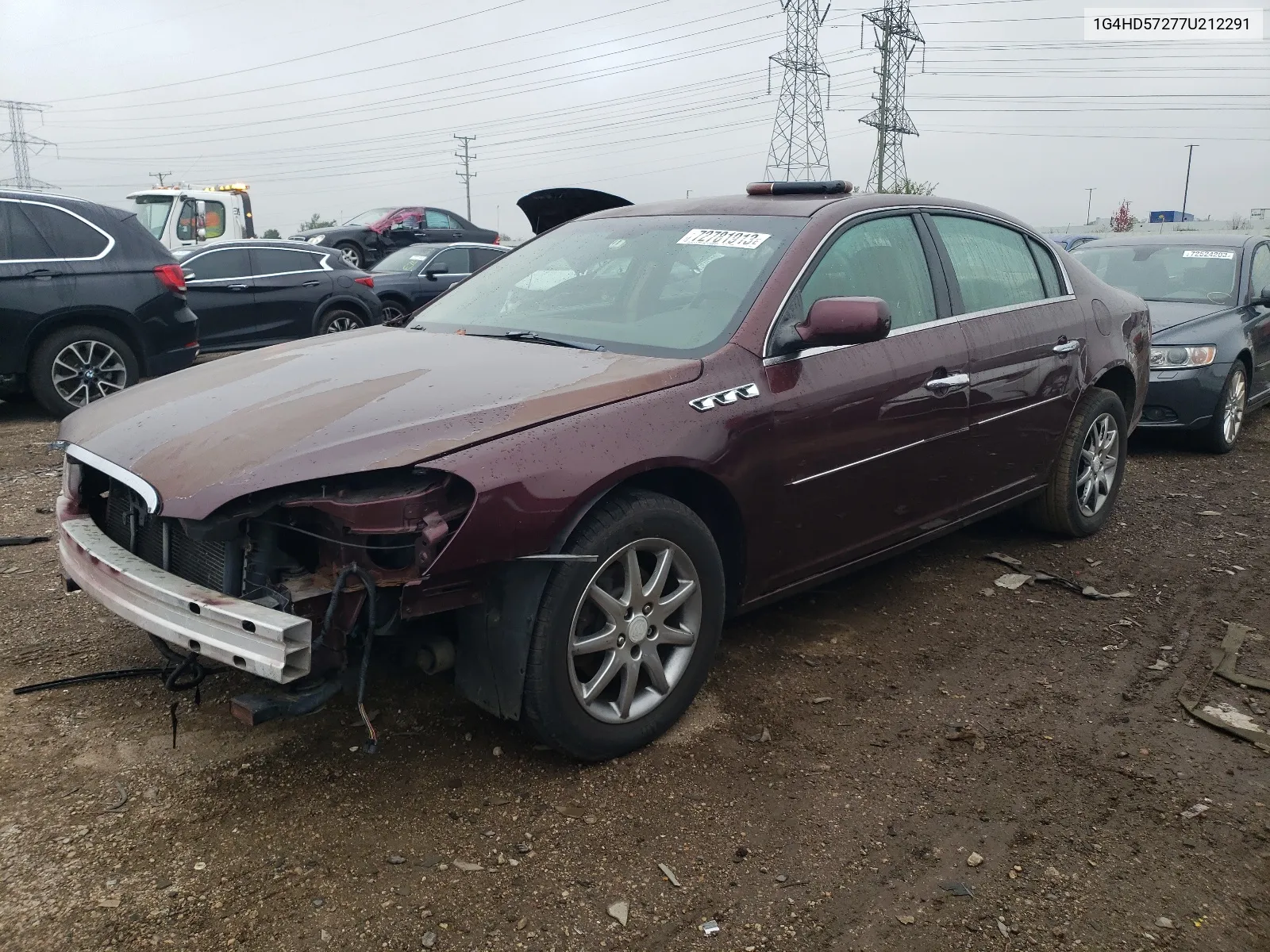 2007 Buick Lucerne Cxl VIN: 1G4HD57277U212291 Lot: 72781913